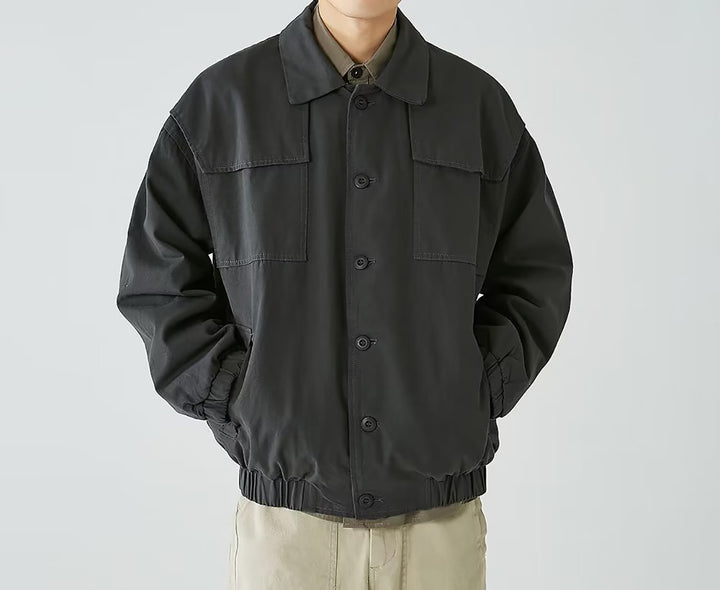 Men Lightweight Open Front Jacket