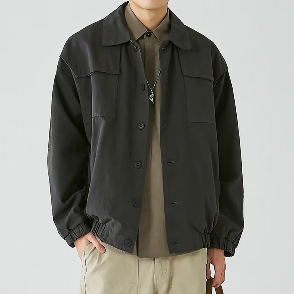 Men Lightweight Open Front Jacket