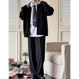 Men Black Wool Casual Jacket