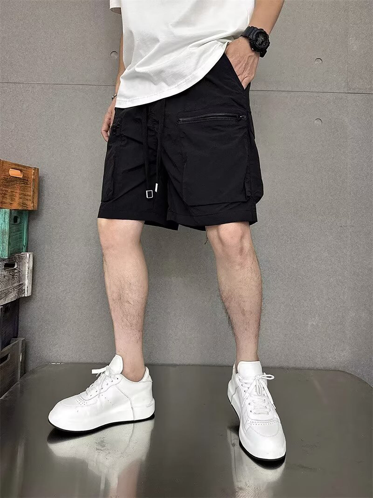 Men Mid-Rise Regular Cargo Shorts