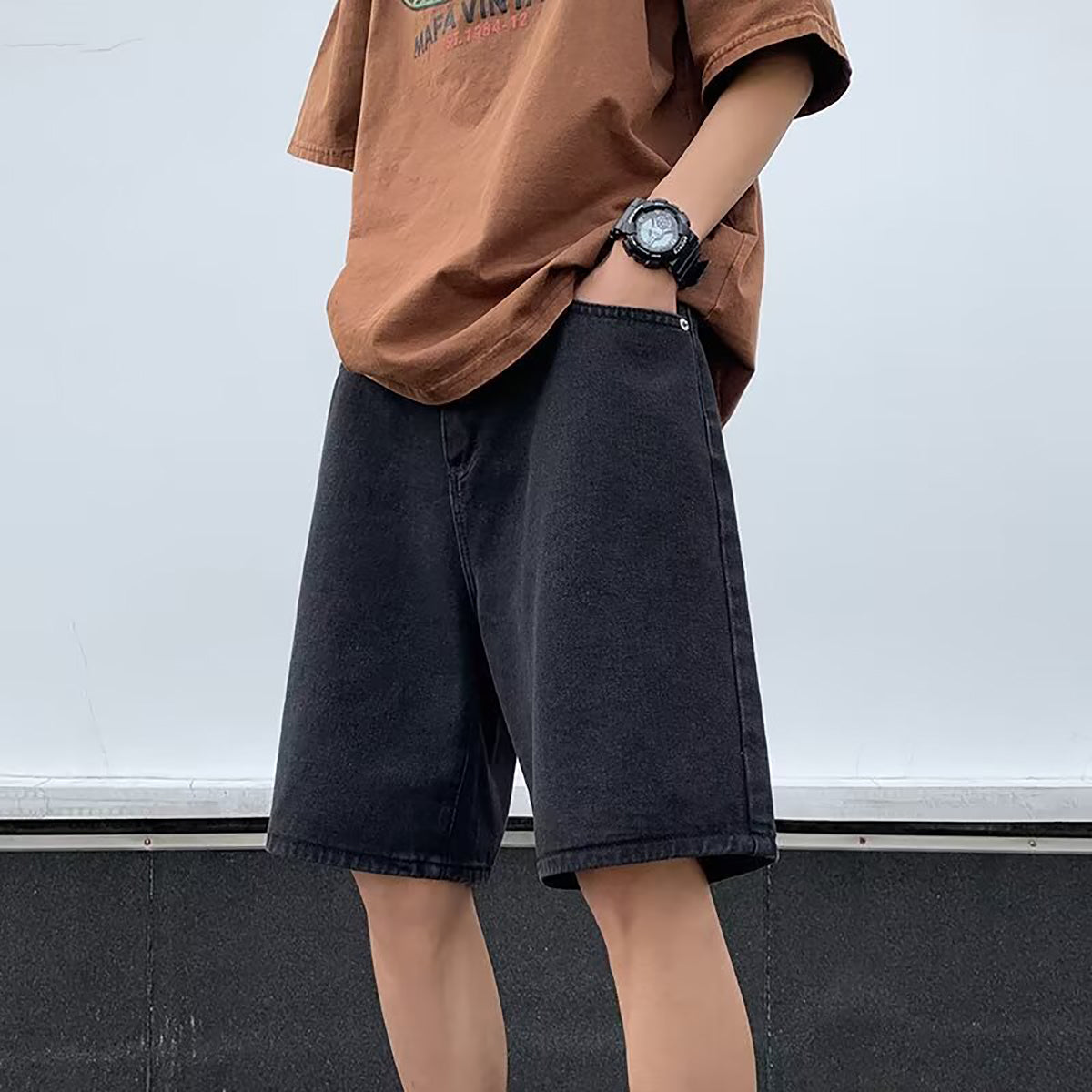 Men Cotton Regular Fit Mid-Rise Shorts