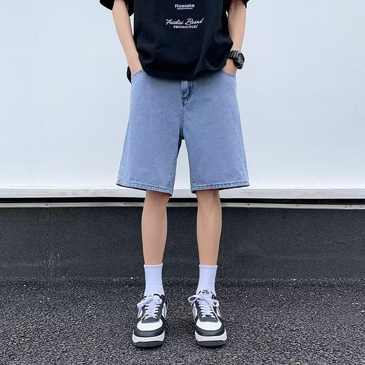 Men Mid-Rise Regular Denim Shorts