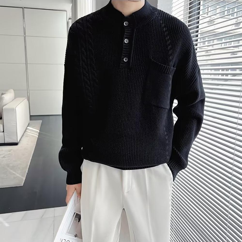 Men Cable Knit Sweater Vest
