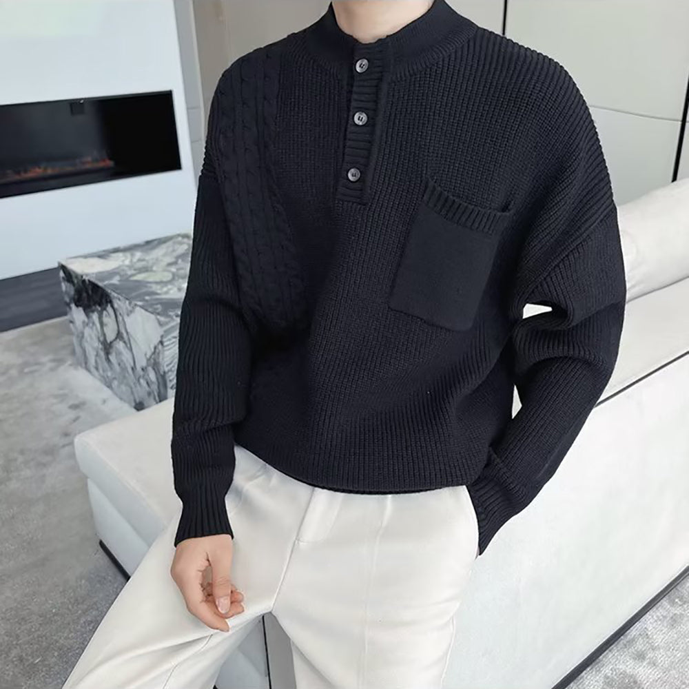 Men Cable Knit Sweater Vest