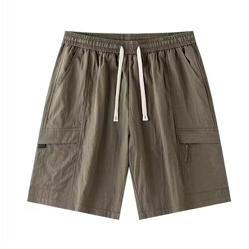 Men Solid Low-Rise Outdoor Shorts