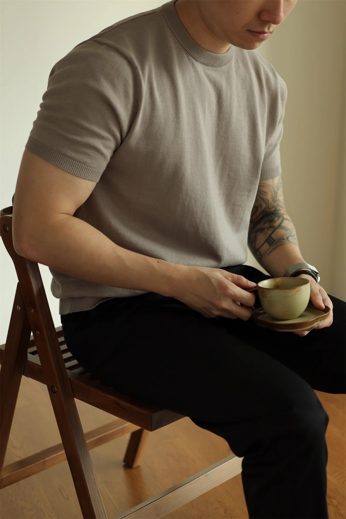 Men Round Neck T-shirt