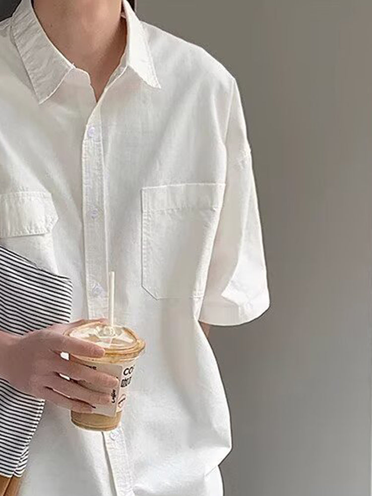 Men Solid Regular Fit Shirt