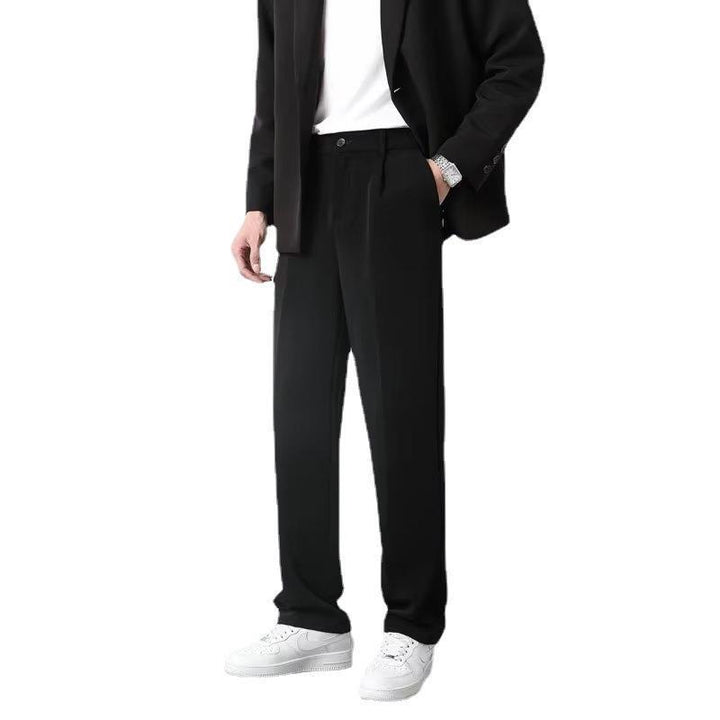 Men Solid Mid-Rise Regular Fit Formal Trousers