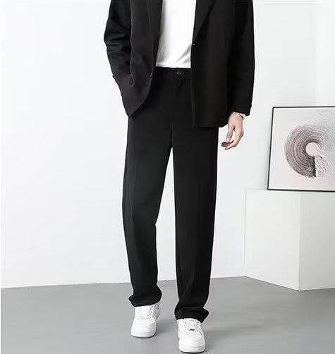Men Solid Mid-Rise Regular Fit Formal Trousers