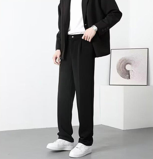 Men Solid Mid-Rise Regular Fit Formal Trousers