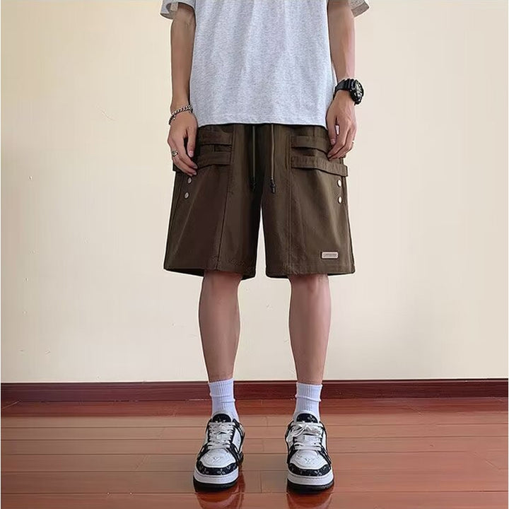 Men Regular Fit Mid-Rise Cargo Shorts