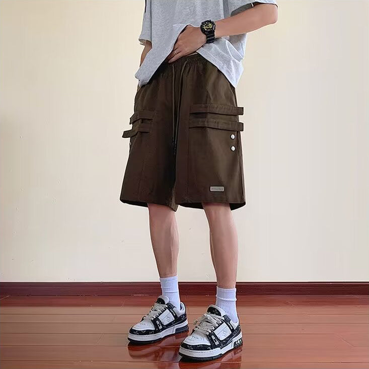 Men Regular Fit Mid-Rise Cargo Shorts