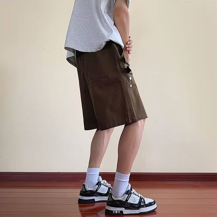 Men Regular Fit Mid-Rise Cargo Shorts