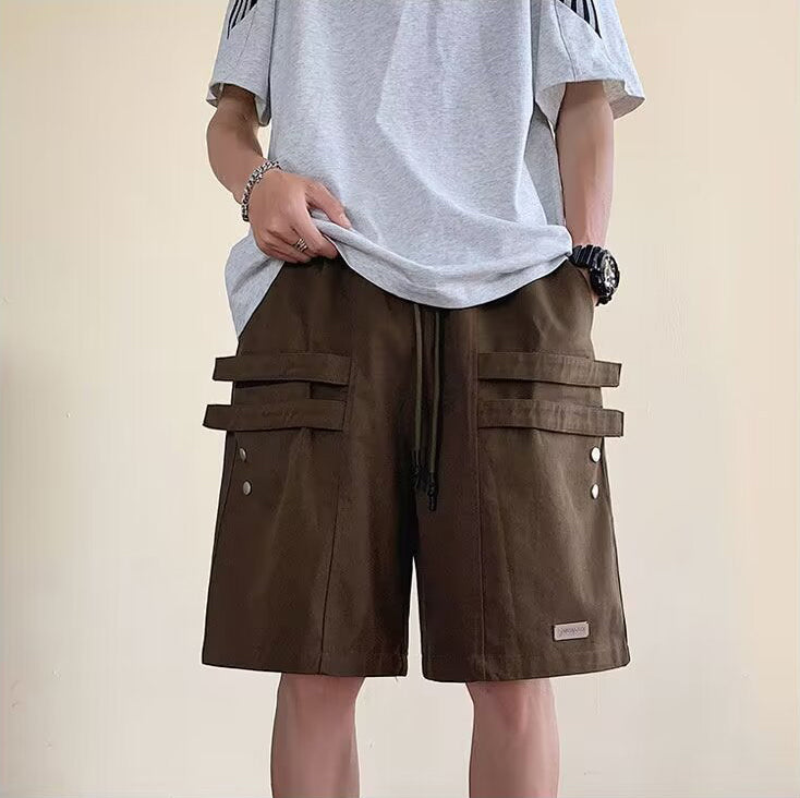 Men Regular Fit Mid-Rise Cargo Shorts