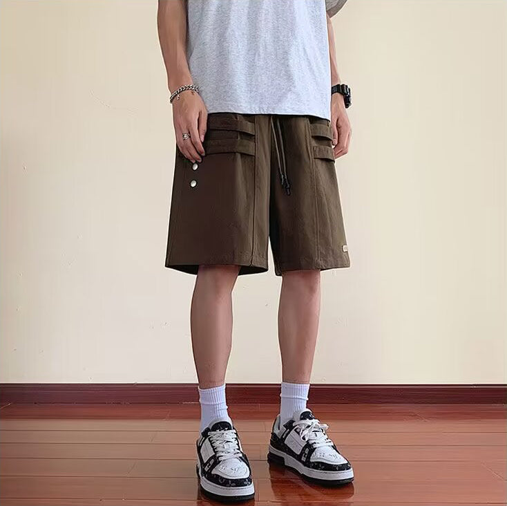 Men Regular Fit Mid-Rise Cargo Shorts