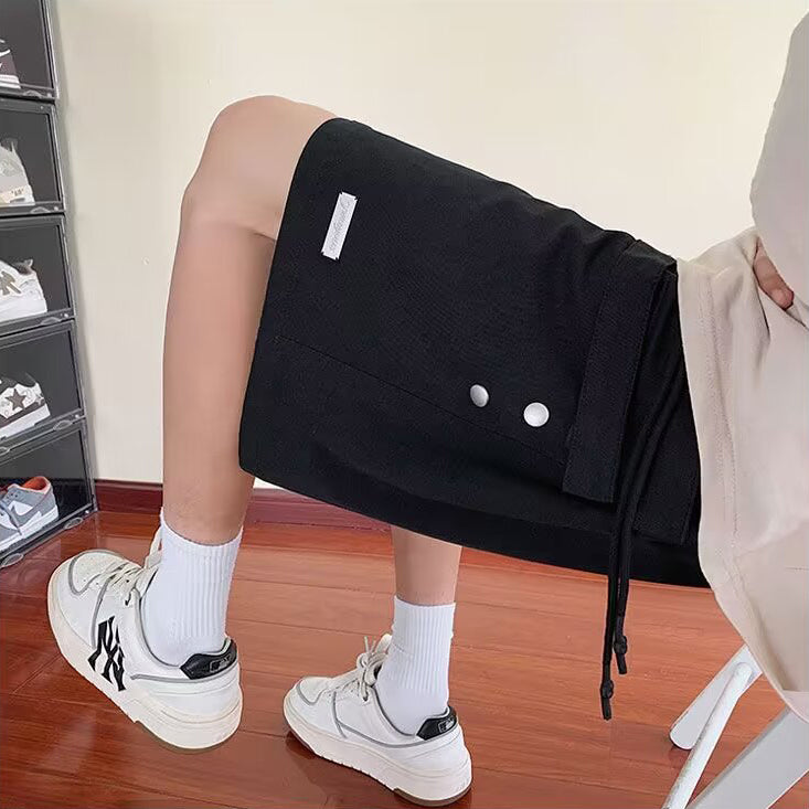 Men Loose Fit Cargo Shorts