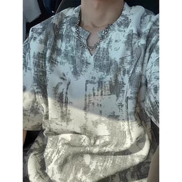 Men Abstract Printed T-shirt