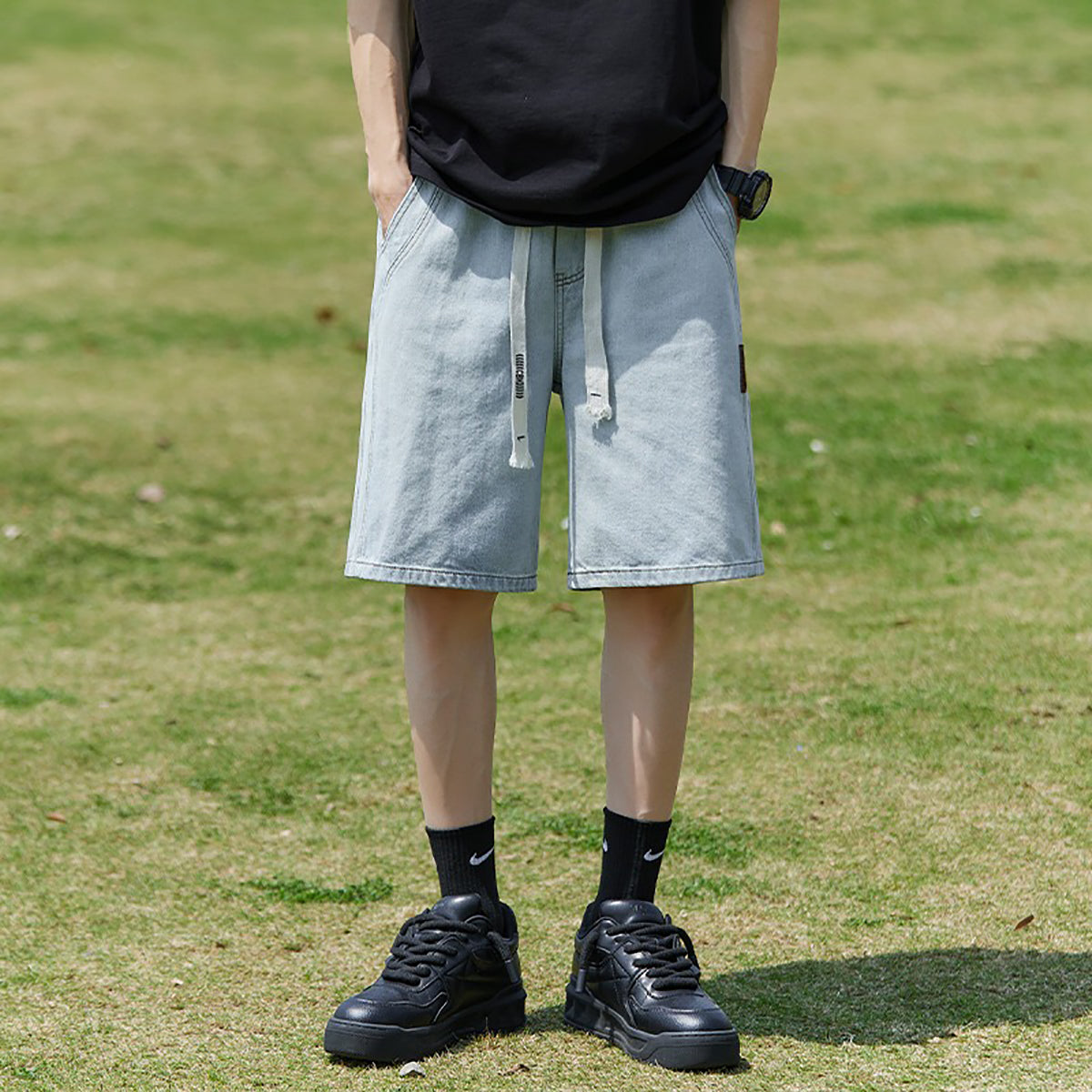 Men Solid Cotton Regular Fit Shorts