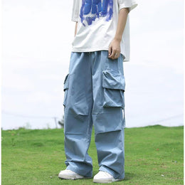 Men Loose Fit Cargos Trousers