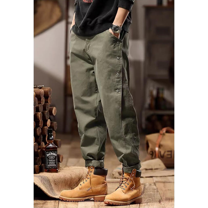 Men Solid Chinos Trousers