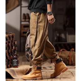 Men Solid Cargos Trousers