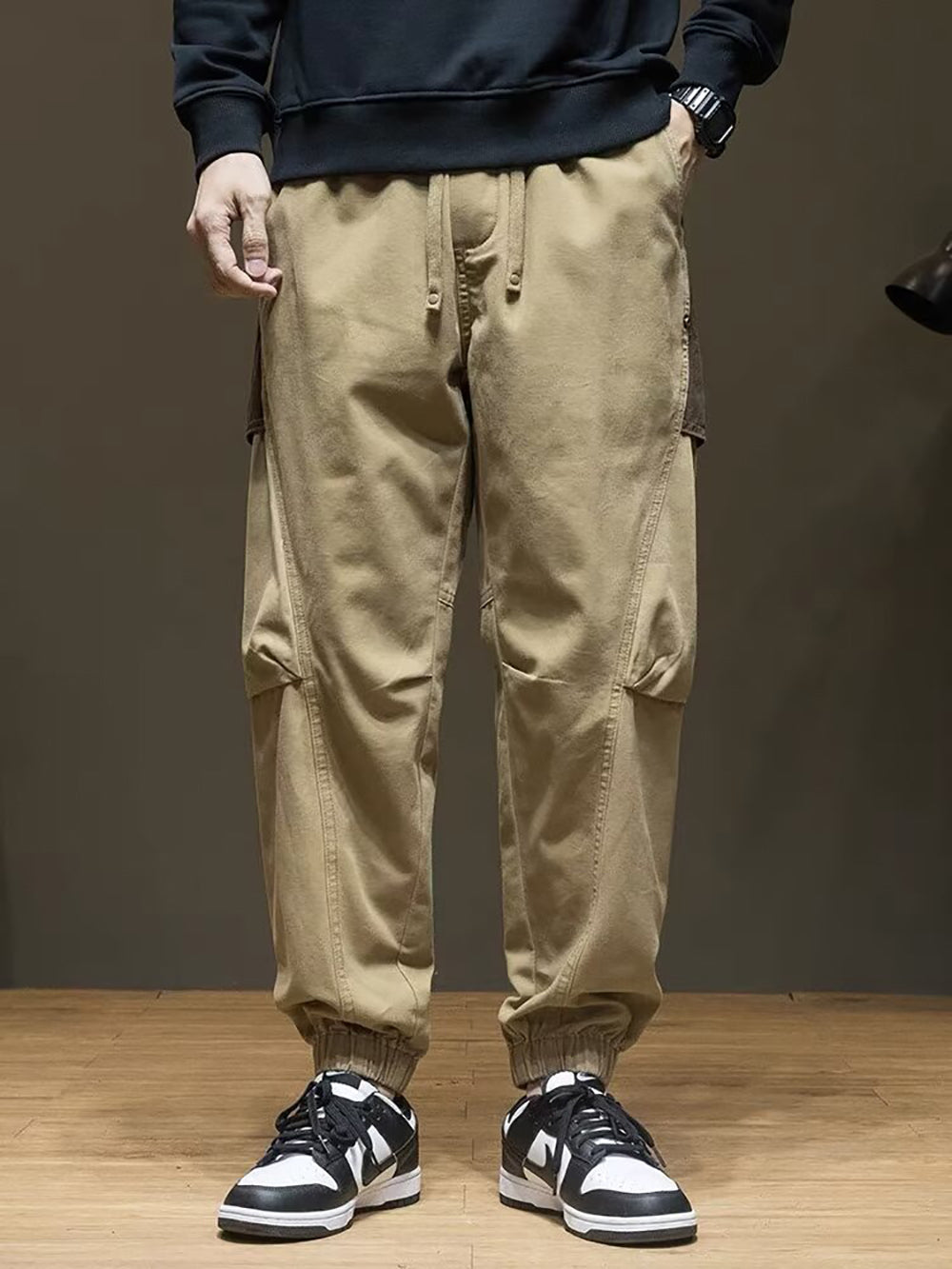 Men Easy Wash Pleated Trousers
