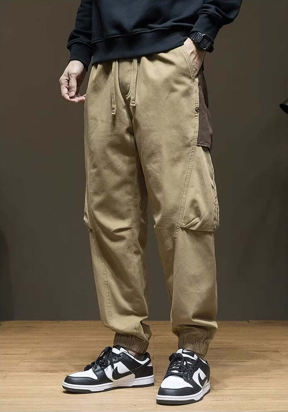 Men Easy Wash Pleated Trousers