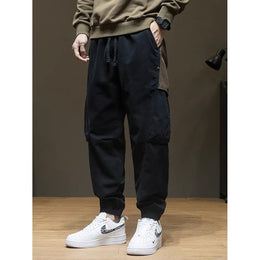 Men Solid Regular Fit Mid-Rise Easy Wash Joggers