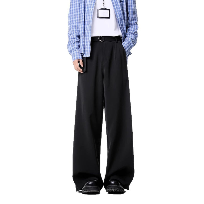 Men Loose Fit Easy Wash Trousers