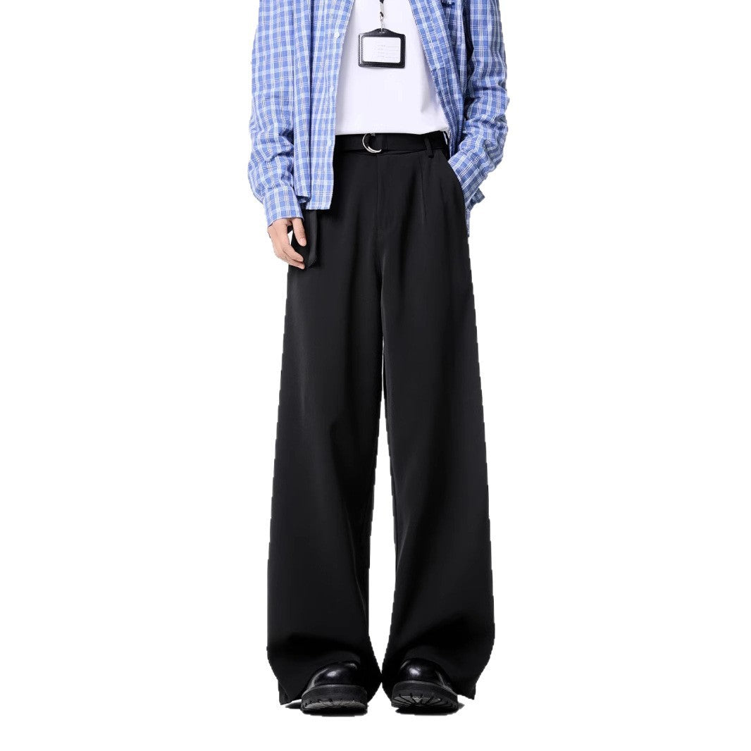 Men Loose Fit Easy Wash Trousers
