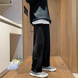 Men Mid-Rise Wide Leg Dark Shade Jeans