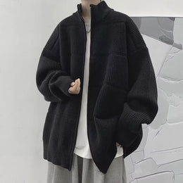 Men Front-Open Sweater