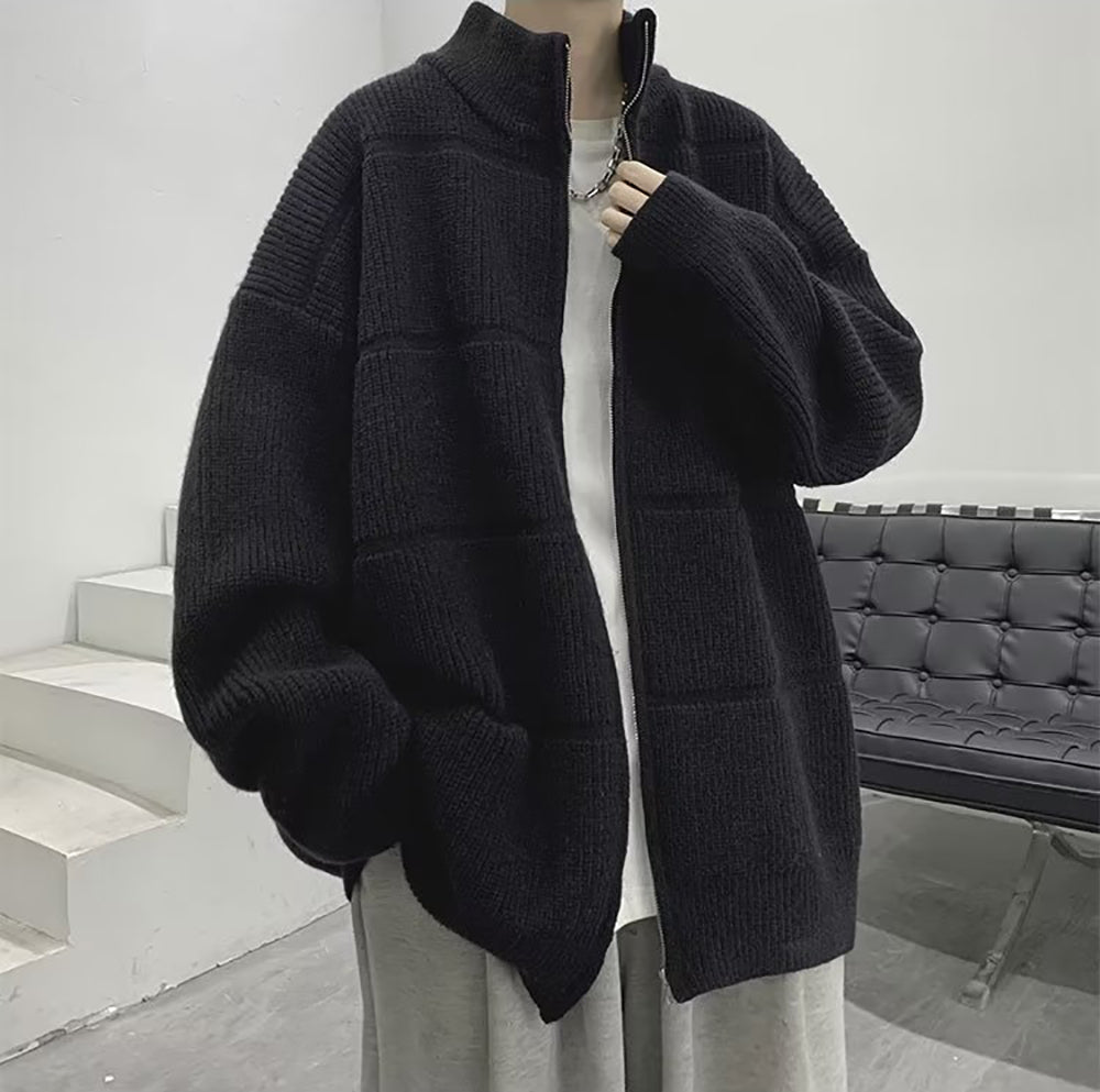 Men Front-Open Sweater