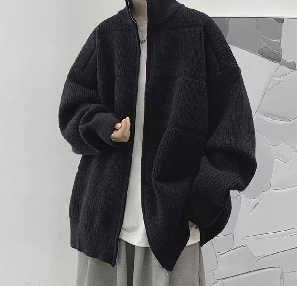 Men Front-Open Sweater