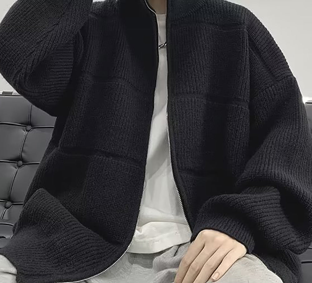 Men Front-Open Sweater