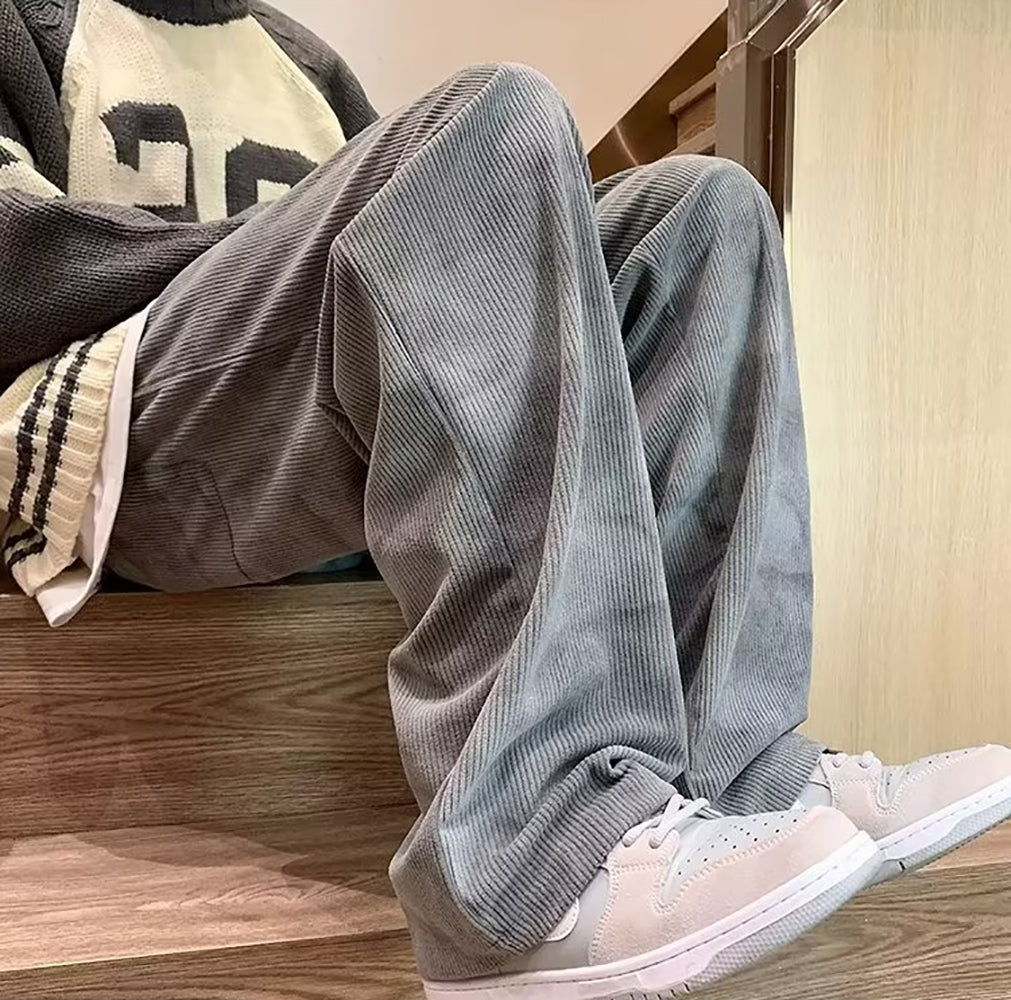 Men Loose Fit Regular Trousers