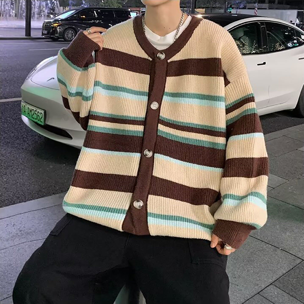 Men  Front-Open Full Sleeves Colourblocked Longline with Fuzzy Detail