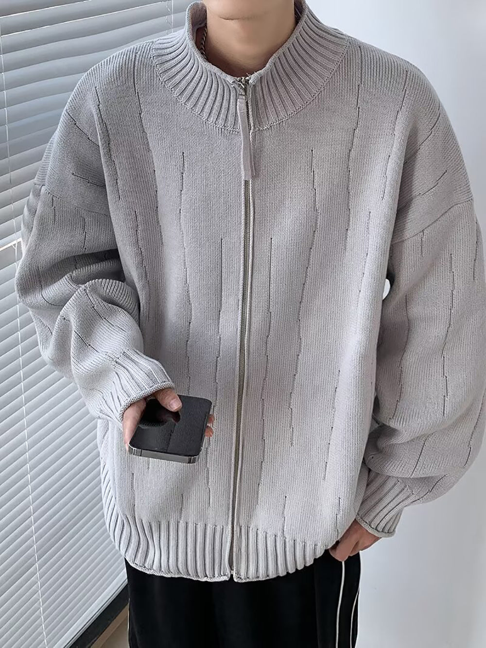 Men Longline Cardigan