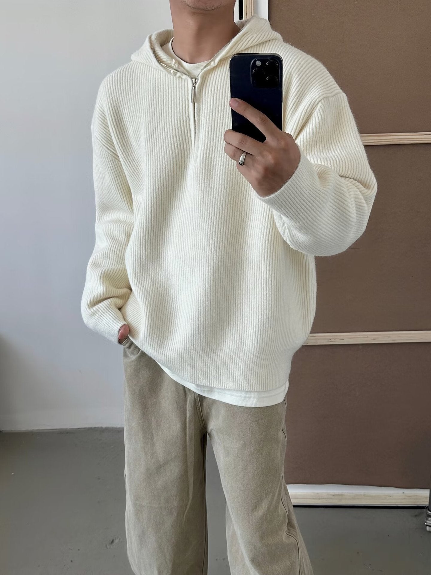 Men Hooded Long Sleeves Sweatshirt