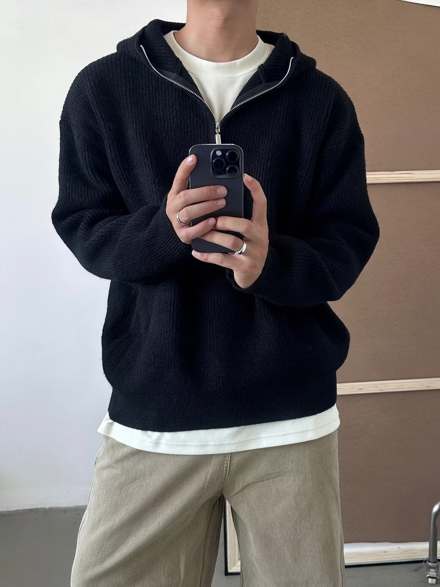 Men Hooded Pullover Sweatshirt