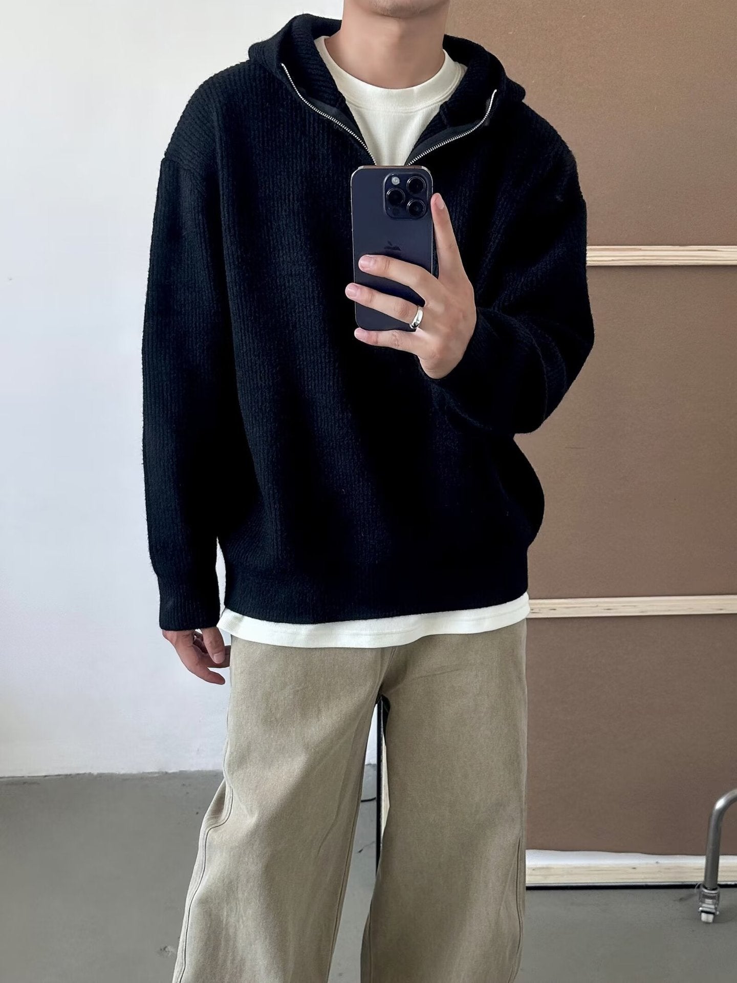 Men Hooded Pullover Sweatshirt