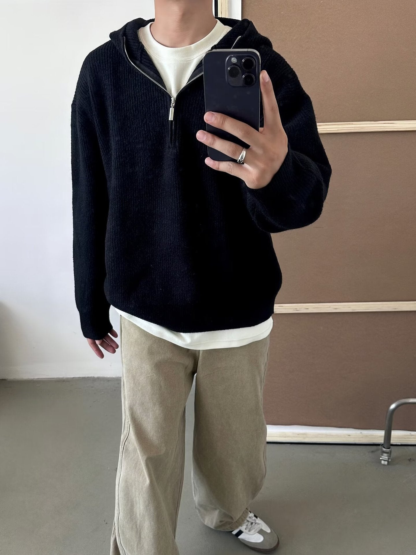 Men Hooded Pullover Sweatshirt