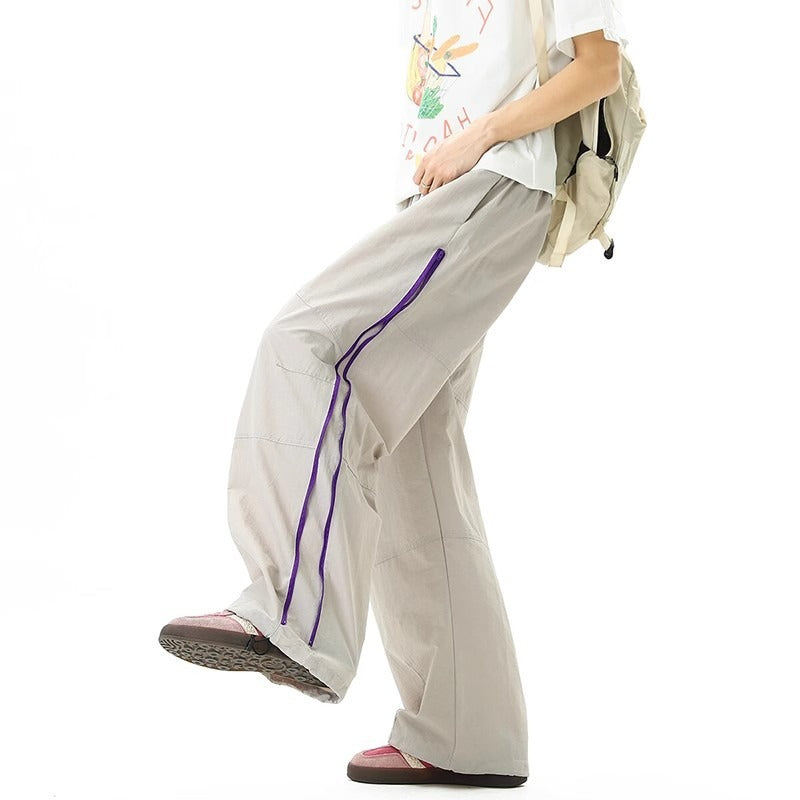 Men Mom Fit Easy Wash Trousers