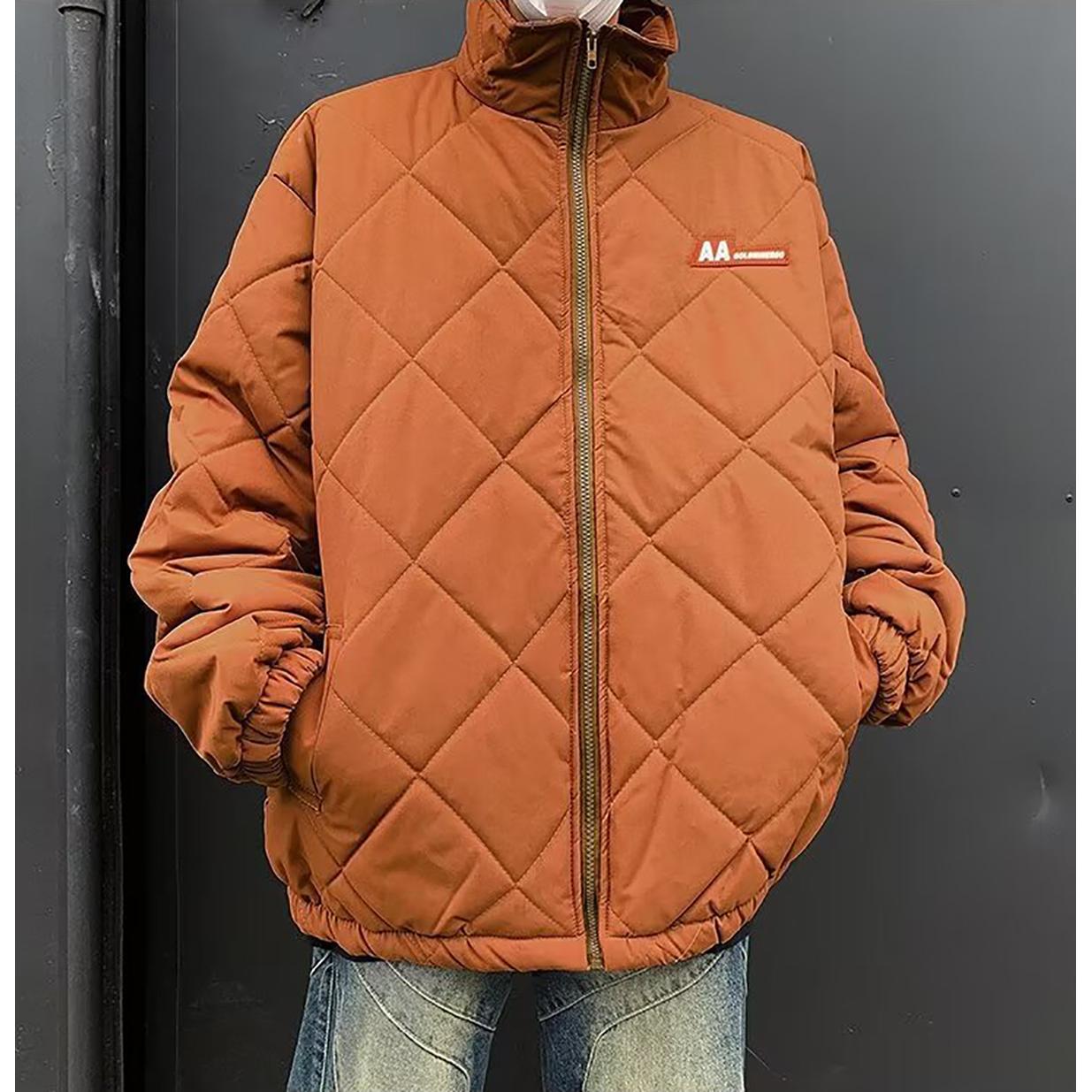 Men Mock Collar Oversized Jacket