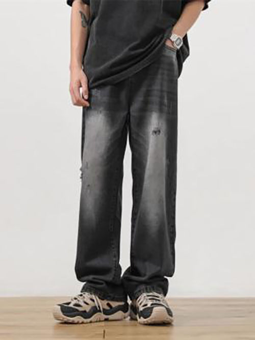 Men Mildly Distressed Light Fade Jeans