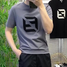 Printed Raw Edge T-shirt