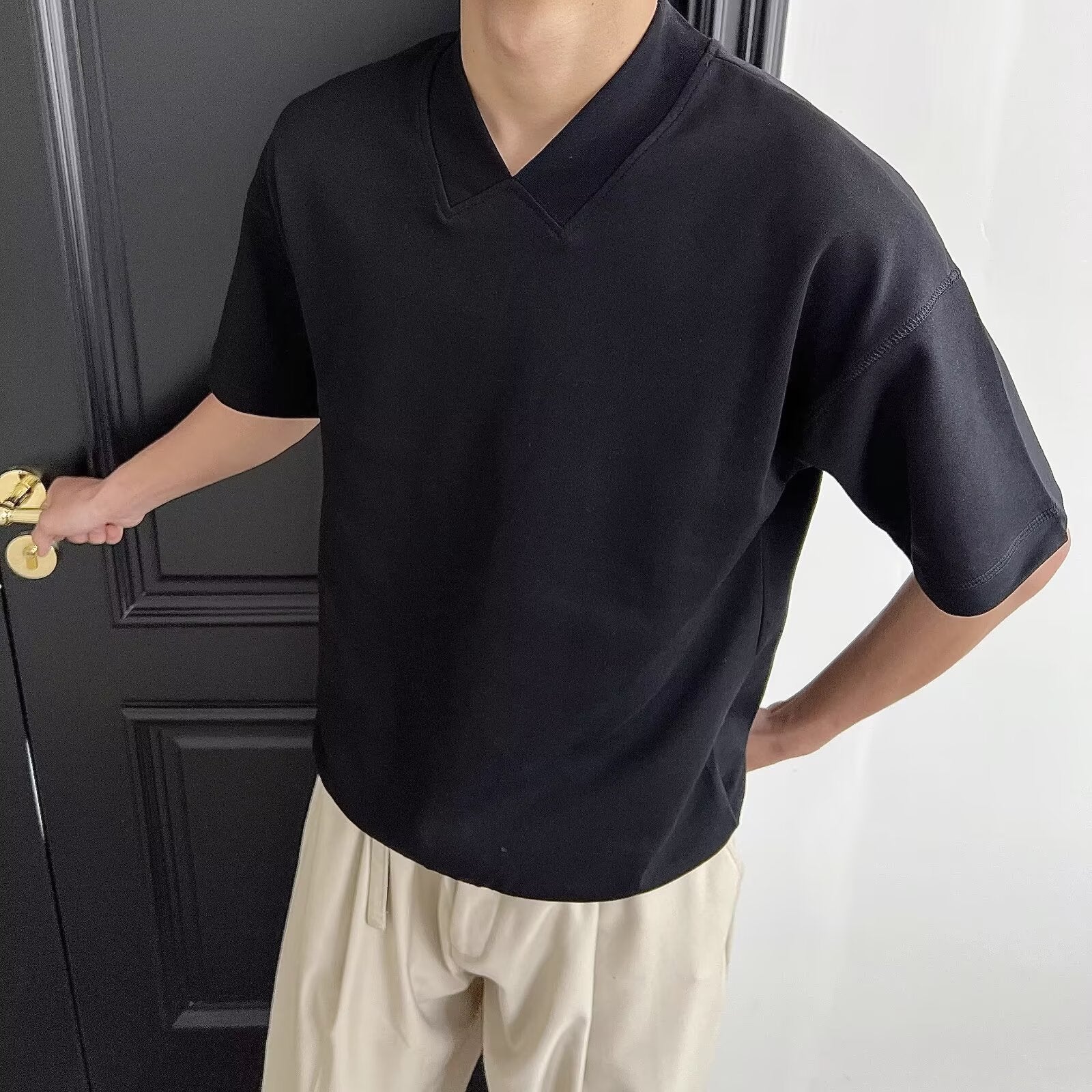 V-Neck Short Sleeves Regular Fit T-shirt