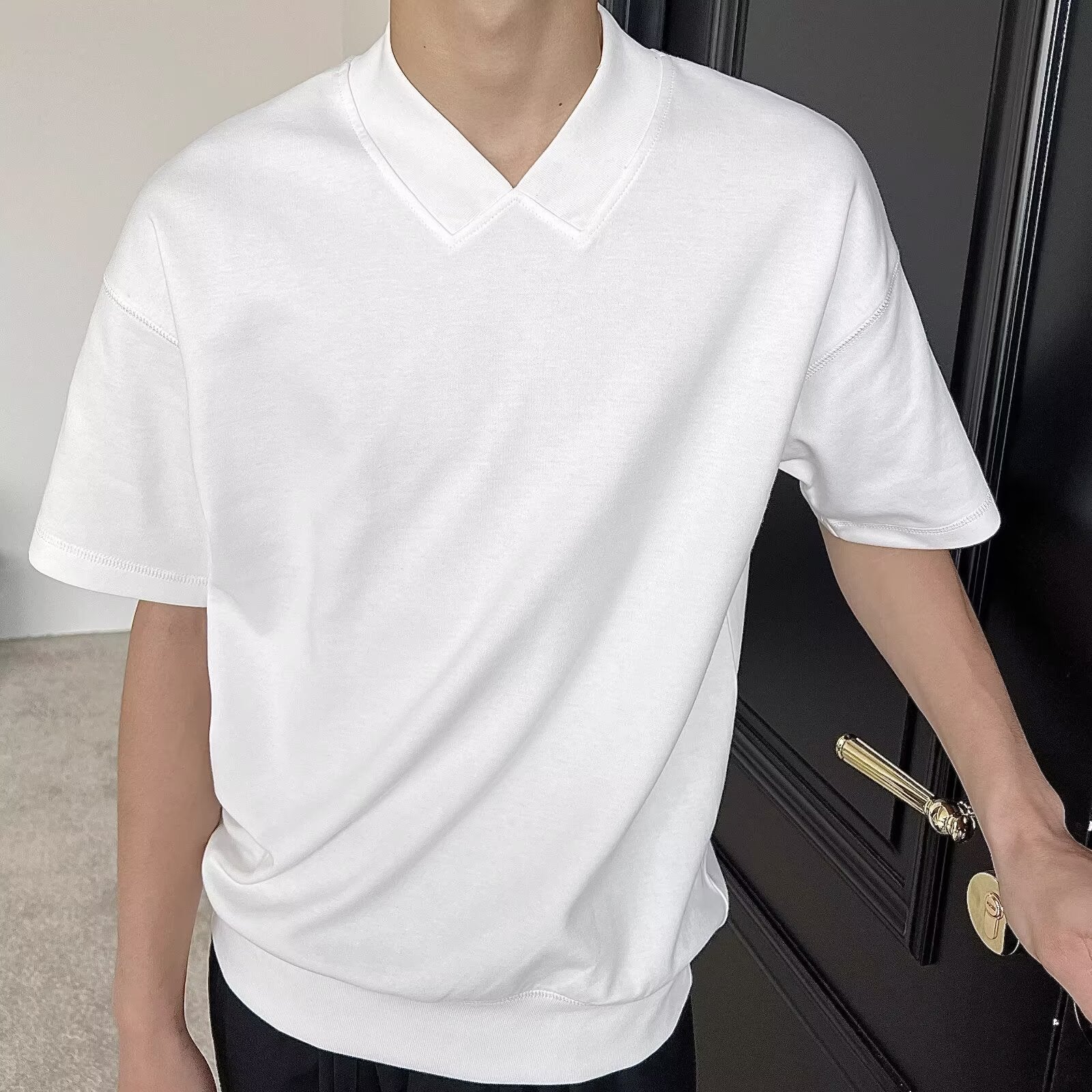 Polo Collar Short Sleeves T-shirt