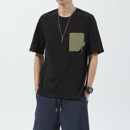 Men Solid Round Neck  Relaxed Fit T-shirt