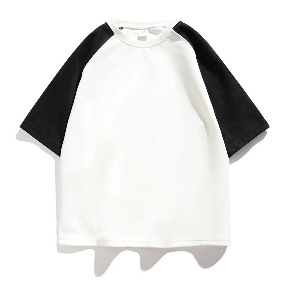 Men Colourblocked Round Neck Regular Fit T-shirt